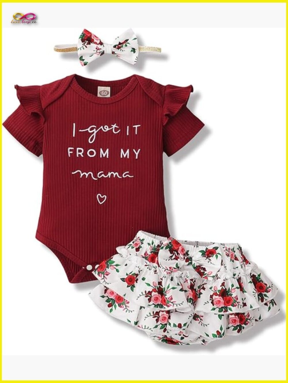 Newborn Baby Girl Romper Shorts Set Floral Summer Outfits Cute Infant Clothes